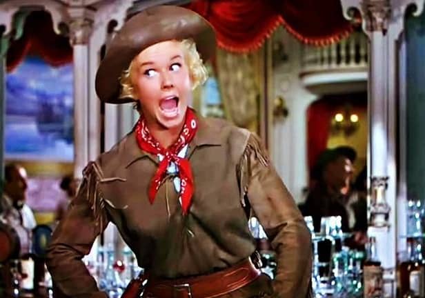 Doris Day in the famous 1953 film musical, Calamity Jane