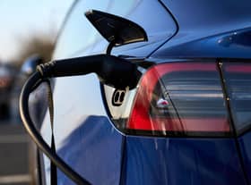 File photo dated 08/03/22 of an electric vehicle being charged. John Walton/PA Wire