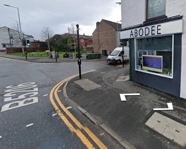 The junction of Moor Road and Sefton Road in Orrell, close to where the collision occurred