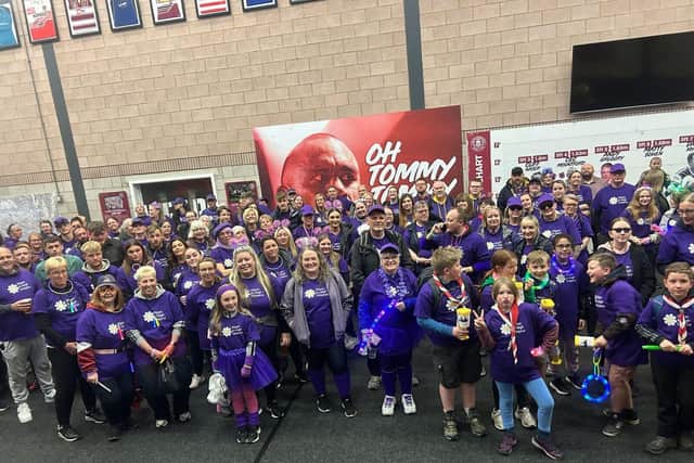 Supporters ready for the Wigan & Leigh Hospice Midnight Walk