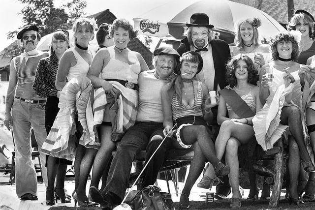 Night staff from Wigan Infirmary at Standish Carnival on Saturday 4th of August 1979.
