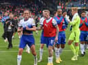 Jubilant scenes at the full-time whistle