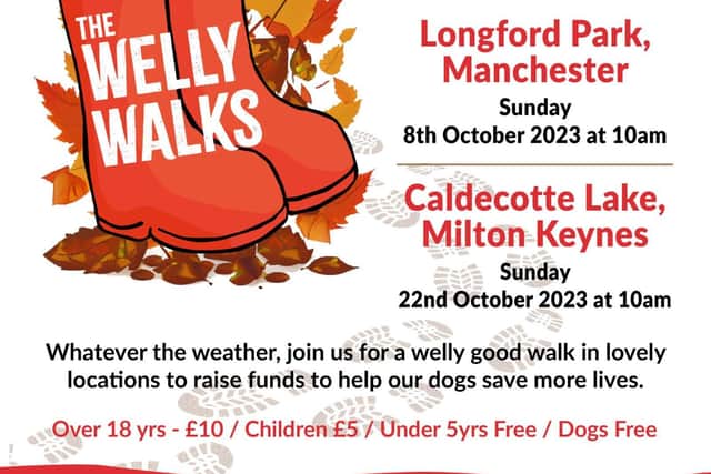 Medical Detection Dogs Welly walk - join in at Longford Park, Manchester