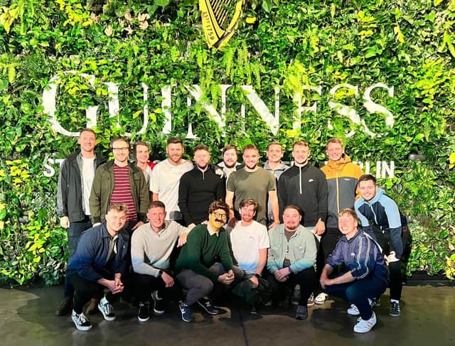 The stag do at the Guinness Storehouse