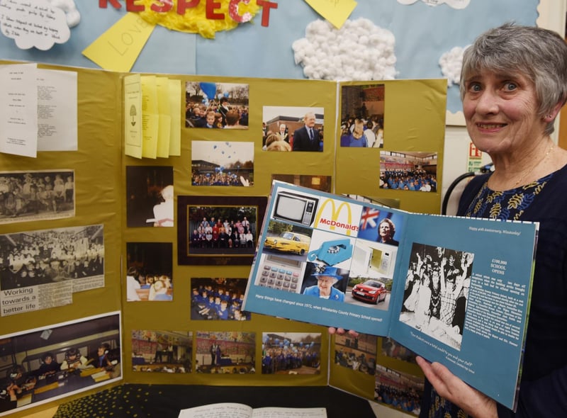 Former teacher Carys Griffith who worked at the school from the first day it opened in 1972 to 2004.