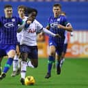Jensen Weir playing for Latics in their win against Tottenham in the Youth Cup run of 2019/20