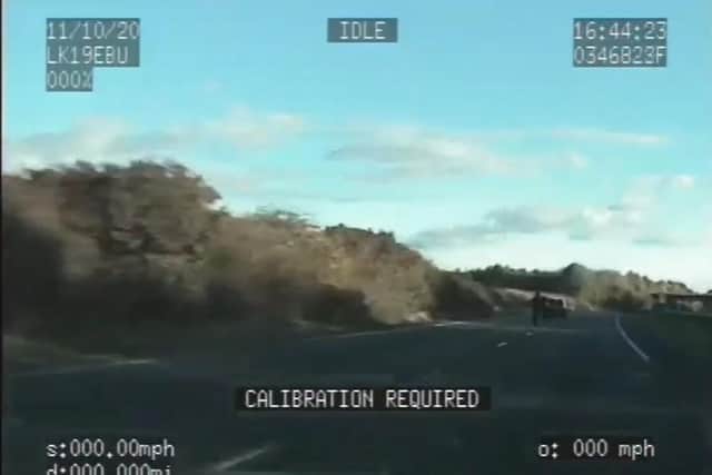 Police have released video footage of the pursuit