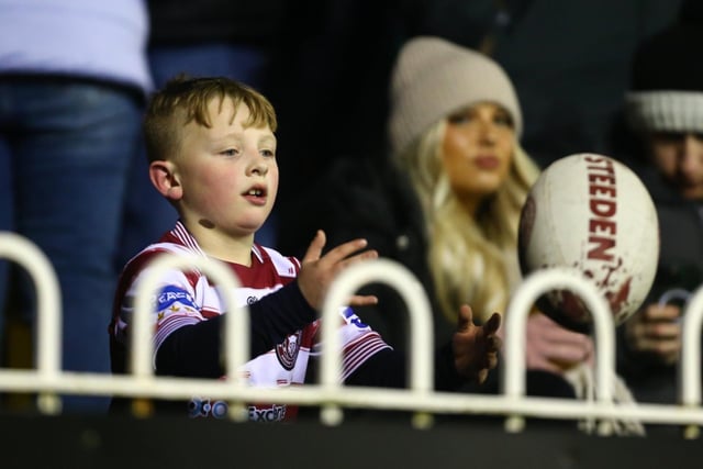 Wigan Warriors fans at the Jungle.