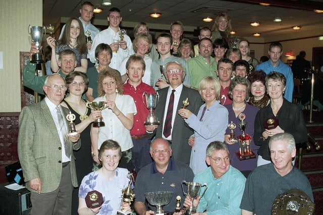 RETRO 1998 - The 50th anniversary presentation evening of Wigan Badminton Club at Central Park rugby club.