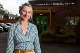 Dr Ewa Craven outside Lostock Hall Medical Centre. Photo: Kelvin Stuttard