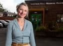 Dr Ewa Craven outside Lostock Hall Medical Centre. Photo: Kelvin Stuttard