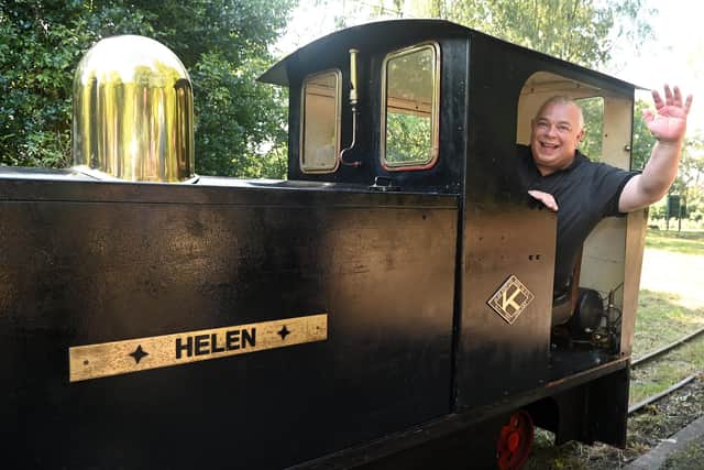Volunteer James Jones, a member of the Haigh Woodland Supporter's Association (HWRSA) at Haigh Woodland Park