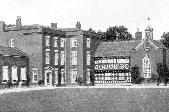 Standish Hall in earlier times.