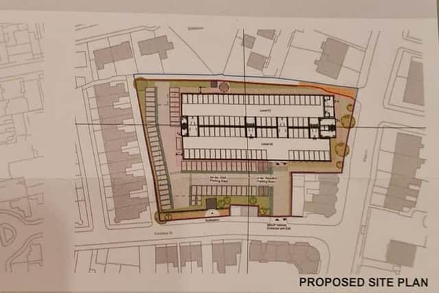 The revised plans for the multi-storey car park at Wigan Infirmary