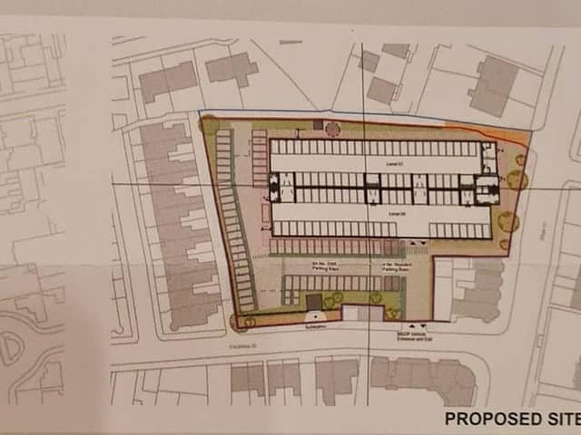 The revised plans for the multi-storey car park at Wigan Infirmary