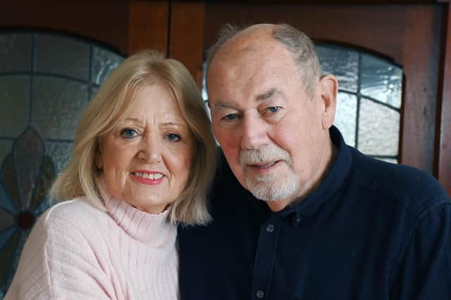 Cancer patient Peter Hurst with his wife Cheryl