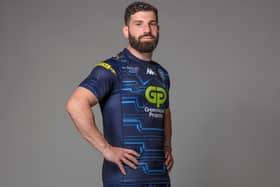 Abbas Miski models Wigan Warriors' 2025 away kit