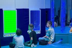 Young people enjoy the activities in Wigan Youth Zone's sensory room