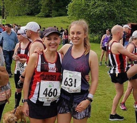 Laura Nuttall with her mum Nicola at the Windermere Marathon