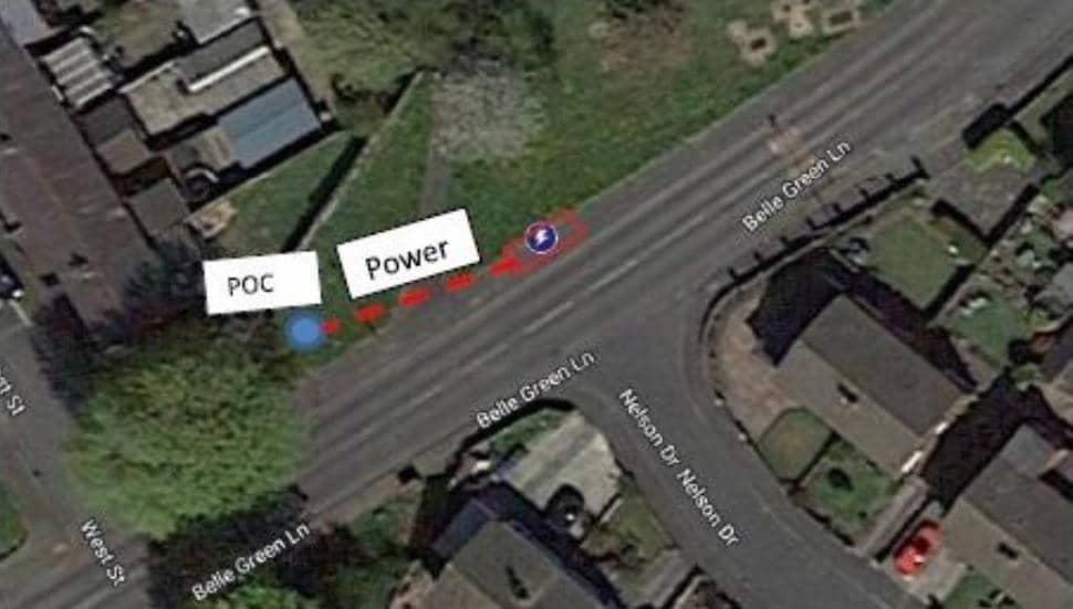 Where the Ince antennae will be located
