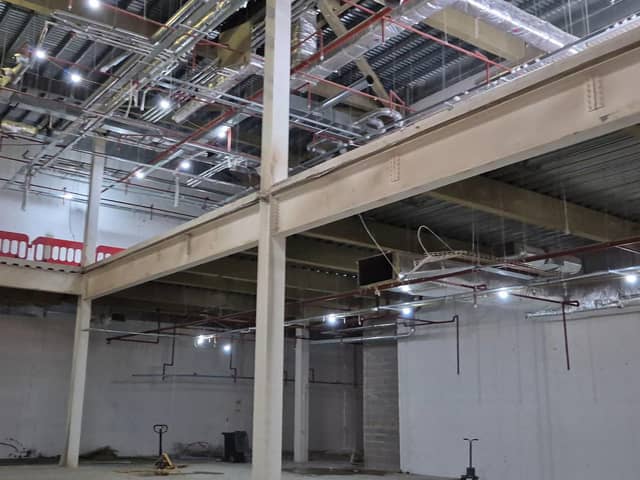 Stripped back, magnificent and ready to be fitted out, the new Stack unit looks fantastic already.