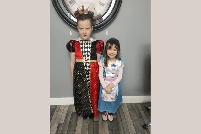 Ellie and Tilly used Alice in Wonderland as inspiration for their day.