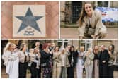 Ella Toone receives her Believe Star outside Leigh Town Hall