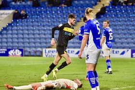 Joe Hugill's stoppage-time goal was in vain as Latics lost at Chesterfield