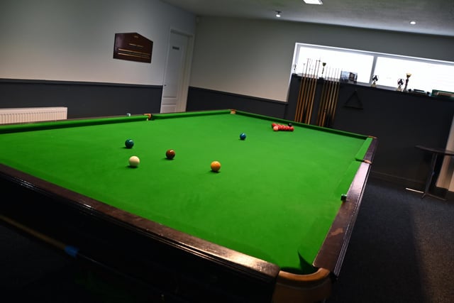 The snooker room at The Turpin View.