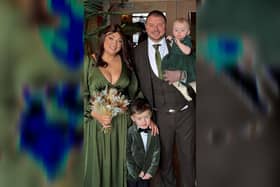 Laura Fazackerley and her family