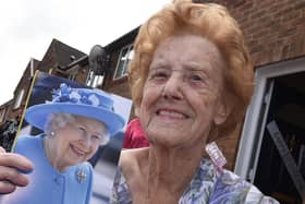 Wiganer Gladys Guest celebrates her 100th birthday, with a telegram from the Queen, surrounded by family and friends.