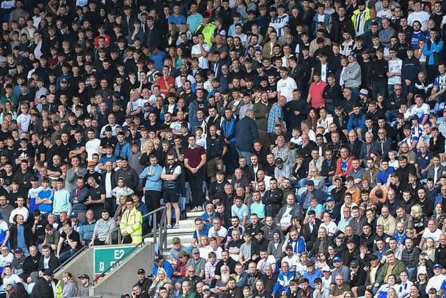 The Latics fans enjoy last weekend's game against Preston