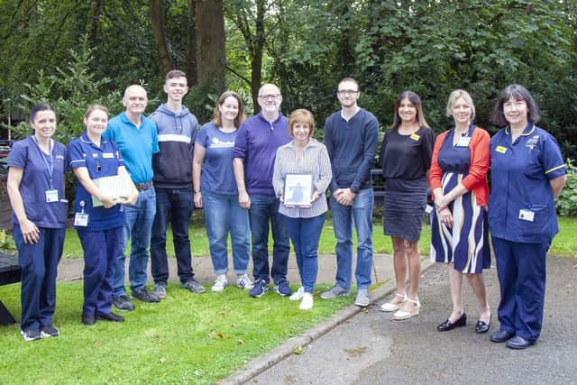 Aspull ward staff and the family of Ann MacFaul