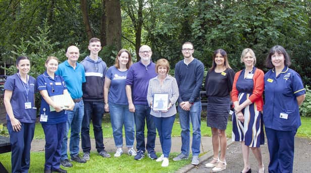 Aspull ward staff and the family of Ann MacFaul