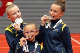 Libby Williams, Olivia Whelan and Mia Warburton won a well deserved silver medal