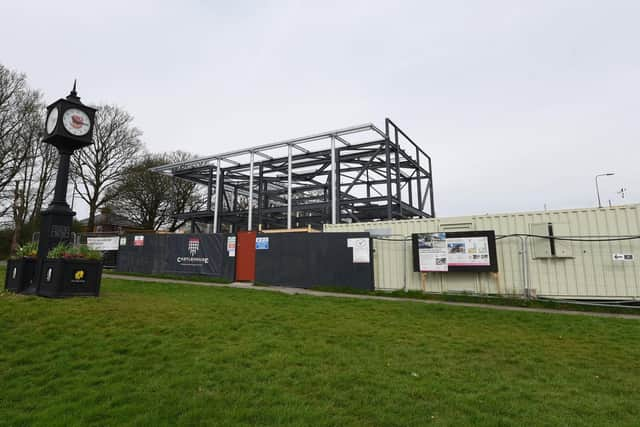 The construction of the new Aspull health and wellbeing centre back in September