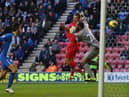 Rickie Lambert scores against Latics during his playing career