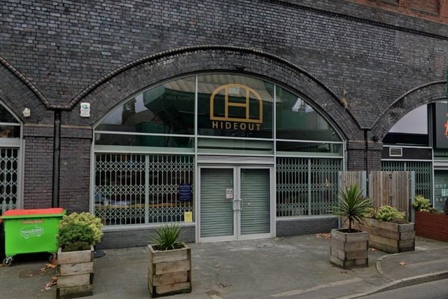 Hideout in The Arches on Queen Street has a rating of 4.6 out of 5 from 157 Google reviews