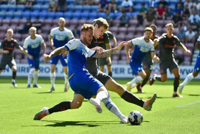 Tom Naylor in action against Bristol City