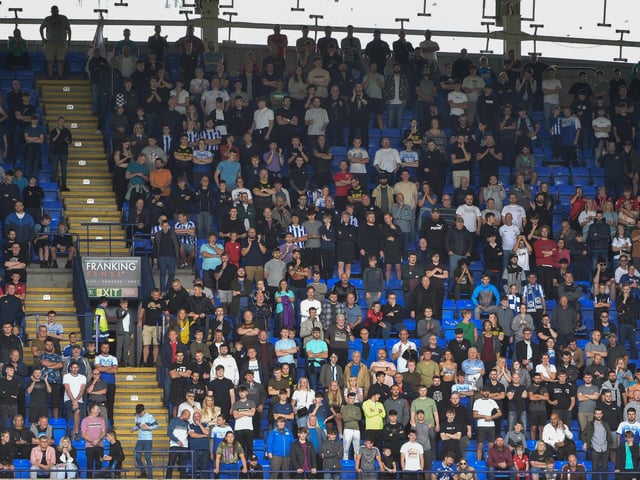 Latics fans at Bolton.
Pic: BP