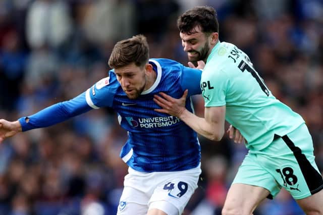 Callum Lang got little joy out of his former Latics colleagues as Portsmouth were beaten at Fratton Park