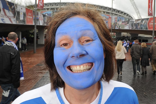 FA Cup Final, Manchester City v Wigan Athletic:  Diane Powell, from Parbold.