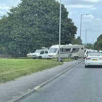 Notice to be served on travellers who drove onto fields in Wigan village
