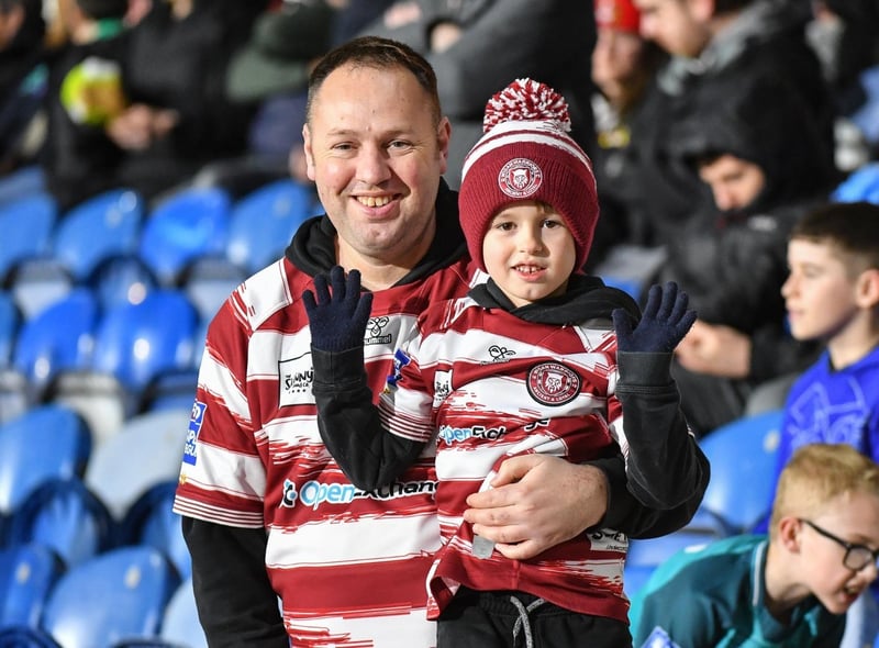 Wigan Warriors fans made their way to the John Smith's Stadium on Friday night.