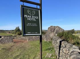 The Peak Edge Hotel is perched above the historic market town of Chesterfield. Image: Peak Edge Hotel