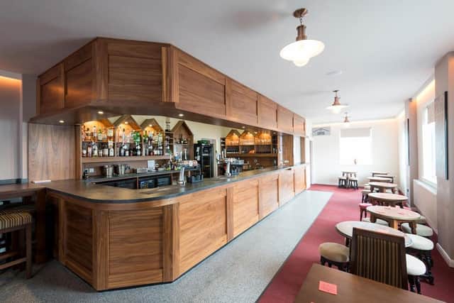 The bar at Wigan Little Theatre