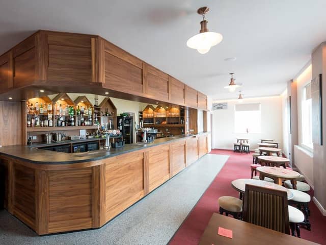 The bar at Wigan Little Theatre