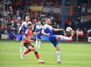 Will Keane in action at Luton