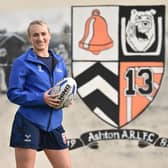 Jodie Cunningham paid a visit to Ashton Bears (Photo by Nathan Stirk/Getty Images for The National Lottery)