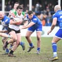 Declan O'Donnell in action for Workington Town in 2022